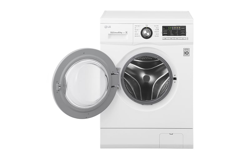 LG Lavarropas Carga Frontal 8,5Kg   Velocidad de Centrifugado 1200RPM, F1380TD, thumbnail 4